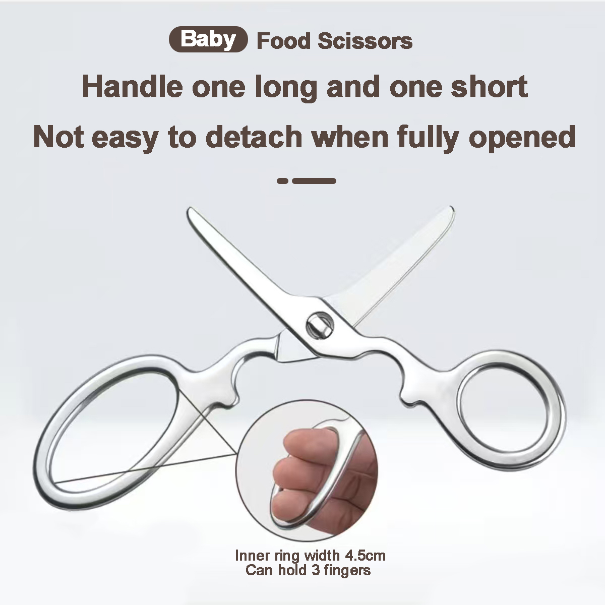 Tamamen Çelikten, Sökülebilir  - Baby Food Scissors incelemesi ve fiyatı